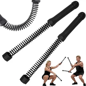 Heavy Duty Ropeless Steel Battle Ropes 3.59 Lbs Home Gym Weighted Portable HIIT Strength Building Low Impact Aerobic