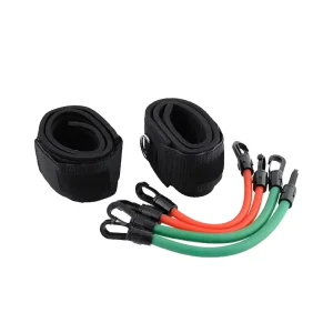 Heavy Duty Speed and Strength Leg Bands Set with Portable Ankle Straps for Sports Training