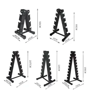 Heavy Duty Steel A Frame Dumbbell Rack 6/7/10 Tier Dumbbell Storage Stand Weight Tree Holder Home Gym Dumbbell Organizer