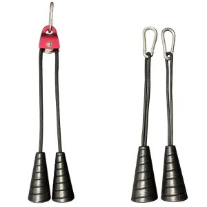 Heavy Duty Steel Cone-Shaped Hand Grip Biceps Pull Rope Handle Triceps Rope Lat Pulldown Cable Machine Attachment