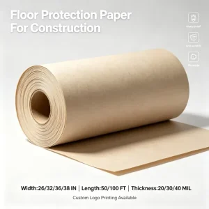 Heavy Duty Temporary Floor Protection Board Construction Grade Paperboard Ram Board for Hardwood Tile Jobsite Surface Protector