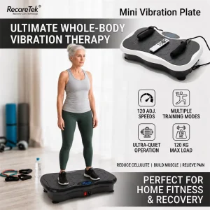 Heavy Duty Vibration Plate Platform Machine with Handle for Home Fitness