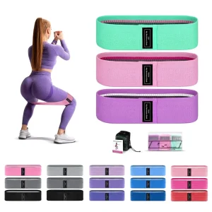 Heavy-Duty Waterproof Fabric Resistance Band Set for Squat and Glute Training