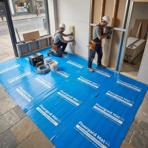 Heavy-Duty Waterproof Self-Adhesive Construction Floor Protection Film Roll
