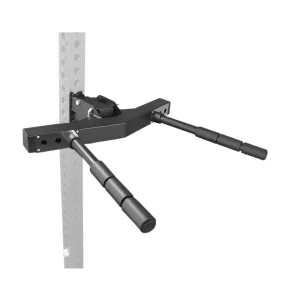 Heavy-Duty Y-Shaped Dip Bar with Adjustable Grip, 180-Degree Foldable, for Power Rack