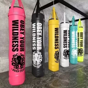 Heavy Leather and PU Boxing Punching Bag with Water/Sand Filling for Strength and Cardio Training