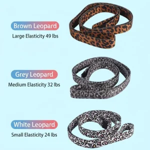 Heavy Leopard Print Custom Logo Circle Loop Strength Training Exercise Band Workout Gym Accessories Glute Booty