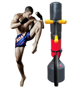 Heavy PU Leather Punching Bag with Sand Filling for Boxing Training, Outdoor