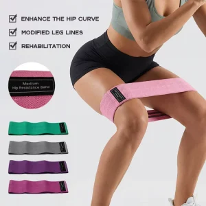 Heavy Resistance Band Set Size 3 Anti-Slip Spandex/Polyester Hip and Gluteal Muscle Fitness Accessories