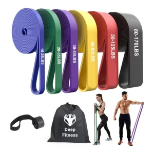 Heavy Resistance Rubber Pull-Up Bands Set for Gym Workouts