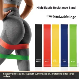 Heavy TPE Eco-Friendly Home Yoga Pilates Resistance Loop Bands for Legs Glutes and Arms