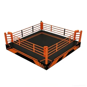 Height-Adjustable Liftable Boxing Ring Heavy-Duty Steel Frame Training Stage