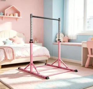 Height-Adjustable Metal Gymnastics Equipment for Kids