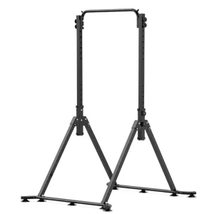 Height-Adjustable Steel Power Tower Pull-Up and Dip Station for Home Gym