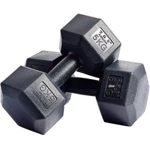 Hex Dumbbells with Rubber Coating for Strength Training
