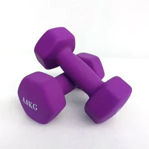 Hexagon Neoprene Dumbbell Set and Rack Manufacturer