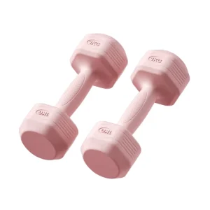 Hexagonal Coated Dumbbell Pair for Home Fitness and Yoga