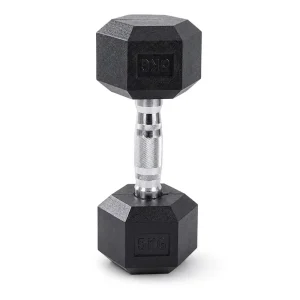 Hexagonal Rubber Dumbbell Set, Anti-Slip Grip, No-Roll, Floor-Friendly, for Home Workout and Push-Up