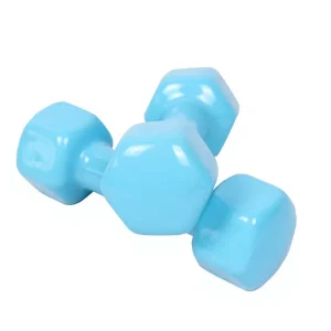 Hexagonal Solid Small Cast Iron Dumbbells with PVC Coating Lightweight Option for Women’s Home Fitness BD0KA