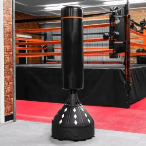 High-Base Boxing Punch Bag with Stand and Suction Cup for Adult Training