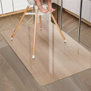 High Chair Floor Mat 46 Transparent Non Slip Waterproof Home Spill Resistant Hard Kitchen Mat