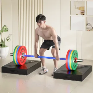 High-Density 15 cm Thick Shock-Absorbing Weightlifting Drop Pads for Deadlifting and Powerlifting