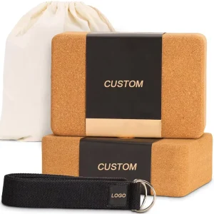 High Density 369 Cork Yoga Blocks Eco Friendly Natural Cork Gym Blocks for Women
