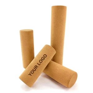 High-Density Cork Foam Roller Set for Sports, Yoga, Massage, and Physical Therapy