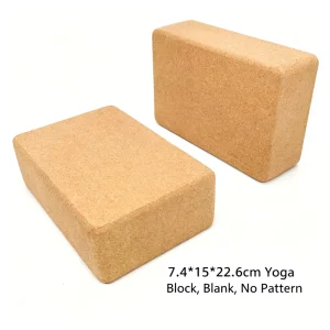 High-Density Cork Yoga Block, 750g, Non-Slip, Eco-Friendly, for Yoga and Pilates