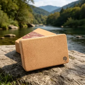 High Density Cork Yoga Block Custom Logo OEM Natural Non Slip Eco Friendly Waterproof Yoga Block for Gym Pilates Bulk