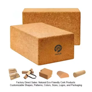 High-Density Cork Yoga Block Non-Slip Eco-Friendly