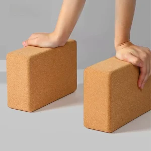 High-Density Cork Yoga Block, Non-Slip, Lightweight and Durable, for Pilates and Stretching