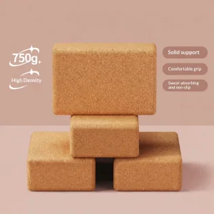 High-Density Cork Yoga Block Support Brick Non-Slip Yoga Equipment