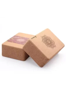 High-Density Cork Yoga Brick for Yoga and Pilates, Lightweight Odor- and Moisture-Resistant