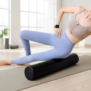 High-Density EPP Foam Roller, Black, Yoga and Fitness Muscle Recovery