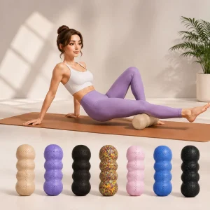 High-Density EPP Four-Head Spine Protection Muscle Trigger Point Custom Logo Peanut Massage Roller