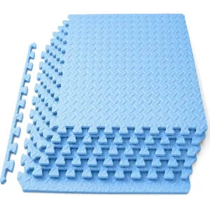 High-Density EVA Foam Gym Floor Mat 10mm Interlocking Puzzle Tiles