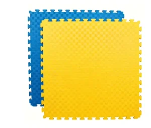 High-Density EVA Foam Mat 100x100cm Five Line Pattern Non-Slip Shock-Absorption Gym Floor Mat Factory Direct