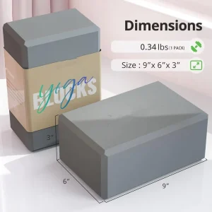 High Density EVA Foam Non Slip Yoga Blocks with Soft Surface and Odor Resistance