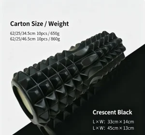 High Density EVA Foam Roller for Yoga Pilates Muscle Relaxation Back and Leg Recovery