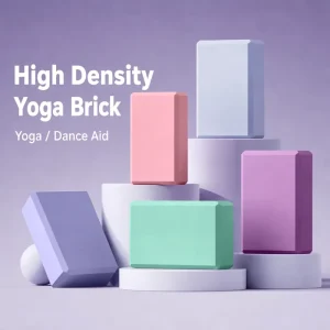 High-Density EVA Foam Yoga Block with Non-Slip Beveled Edge for Yoga Dance Stretching Balance Training