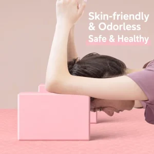 High-Density EVA Foam Yoga Block with Non-Slip Surface for Stretching Posture Alignment Dance Pilates Gym