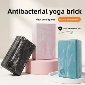 High-Density EVA Foam Yoga Blocks with Yoga Strap, Non-Slip, for Adult Use