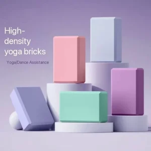 High-Density EVA Non-Slip Yoga Blocks for Beginners, Dance and Studio Use