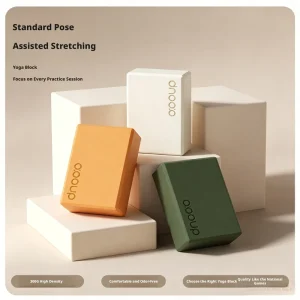 High-Density EVA Yoga Block, Waterproof and Sweatproof, 3 x 6 x 9 Inch, 300g, for Yoga and Dance Practice