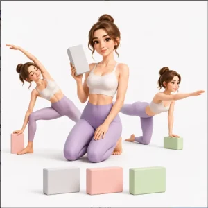 High Density EVA Yoga Block for Stretching and Exercise