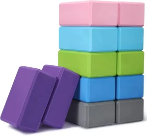 High-Density EVA Yoga Blocks for Pilates, Stretching, Meditation and Exercise