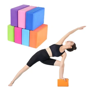 High Density EVA Yoga Brick Non Slip Lightweight Support Block for Yoga Practice Pilates and Fitness Training