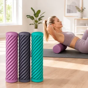 High Density EVA Yoga Foam Roller Deep Tissue Massage Muscle Back Pain Relief Physical Therapy Fitness Pilates