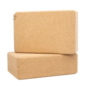 High Density Eco Friendly Cork Yoga Blocks Non Slip Natural Gymnastics Fitness Equipment Custom Logo Yoga Exercises